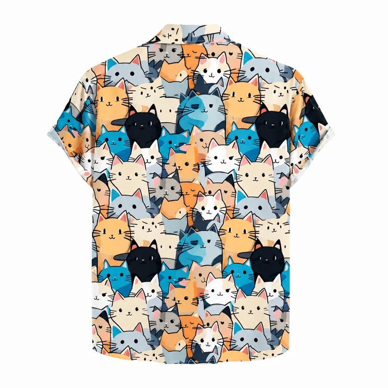 Festival Hemd Herren Kitty Vibes