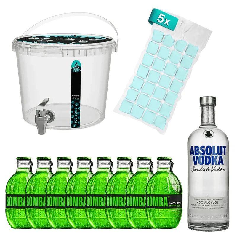 Sip Tank Cocktail Set Vodka E Nuke Bomba Mojito