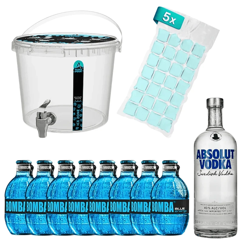 Sip Tank Cocktail Set Vodka E Nuke Bomba Blueberry