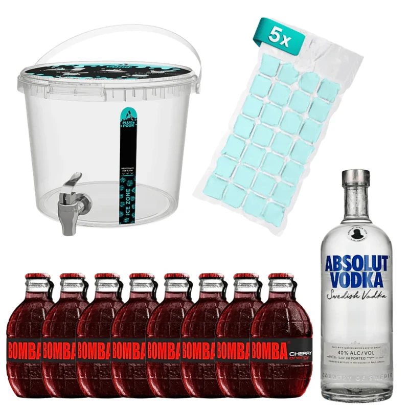 Sip Tank Cocktail Set Vodka E Nuke Bomba Cherry