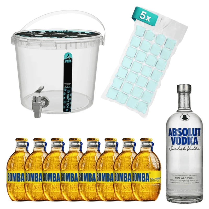 Sip Tank Cocktail Set Vodka E Nuke Bomba Energy