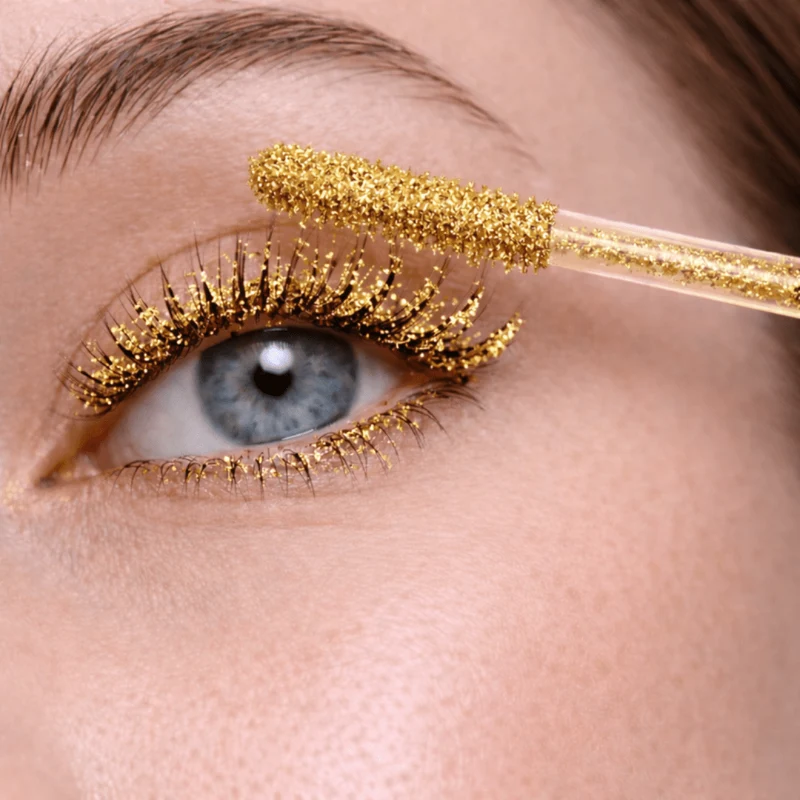Mascara glitzernd Gold