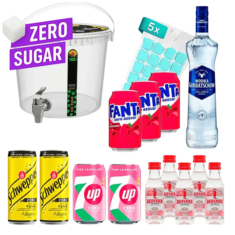 Sip Tank ZERO Sugar Pink Lemonade Cocktail Set Gorbatschow