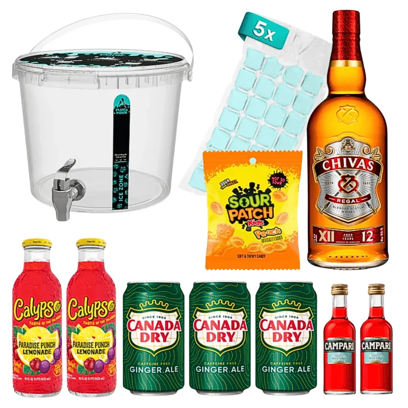 Sip Tank Cocktail Set Barrel Punch Chivas Regal