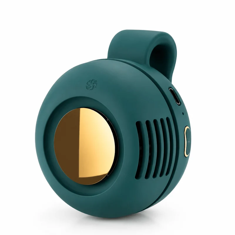 Tragbarer Mini Ventilator mit Clip Grün