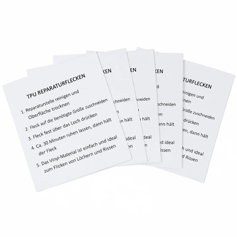 Reparaturflicken für Zelt, Pavillon & Luftmatratze – 6er Set