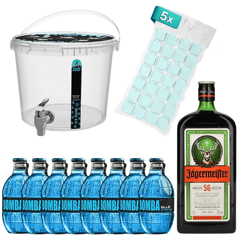 Sip Tank Cocktail Set Jägermeister Bomba Energy Blueberry