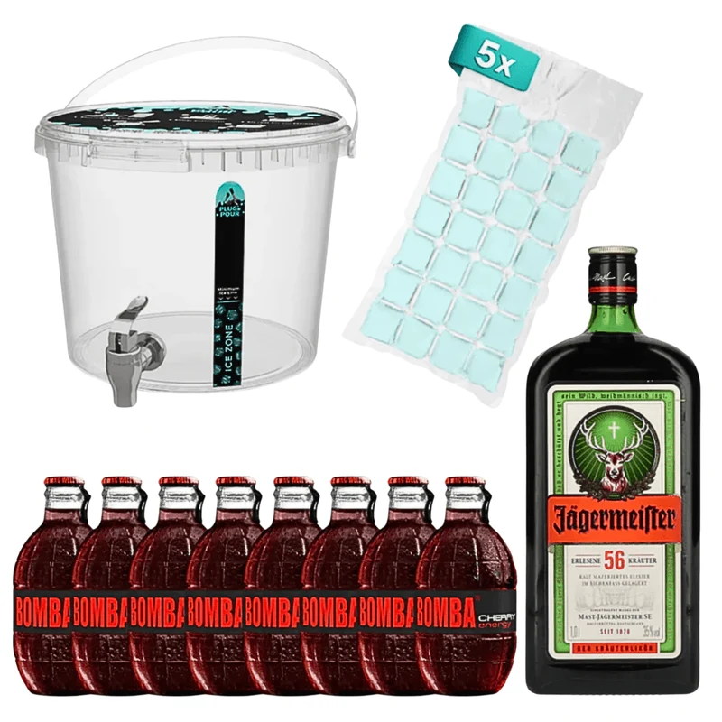 Sip Tank Cocktail Set Jägermeister Bomba Energy Cherry