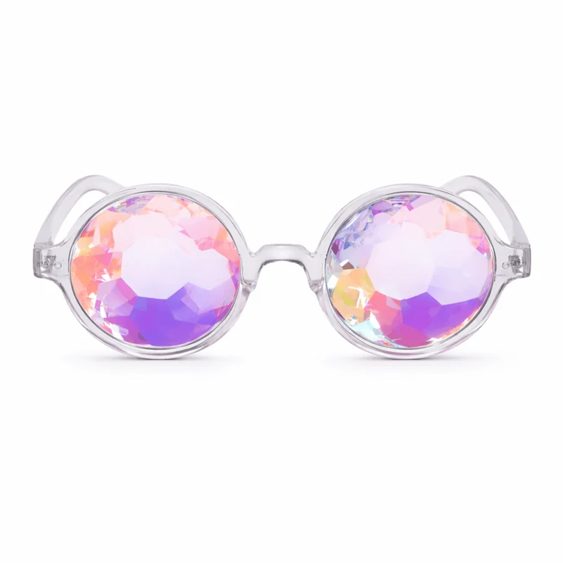 Psychedelische Brille Transparent