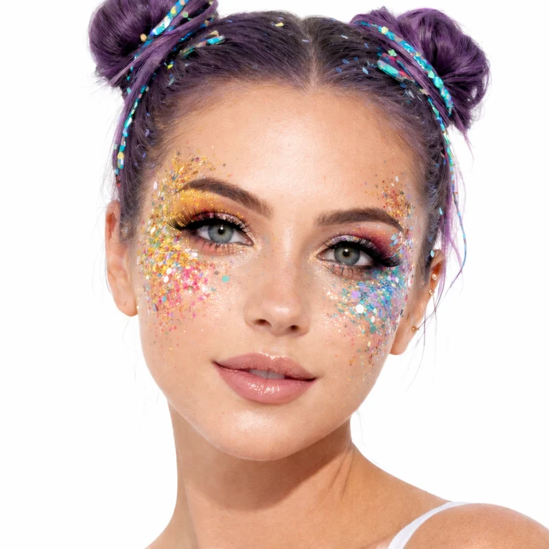 Glitzer Set 12 Farben für Gesicht & Körper