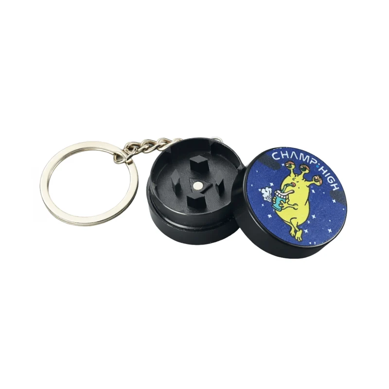 Mini Grinder 30mm mit Schlüsselanhänger Alien