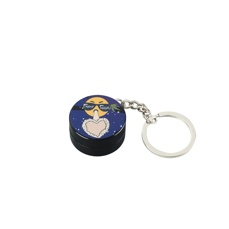 Mini Grinder 30mm mit Schlüsselanhänger Moon