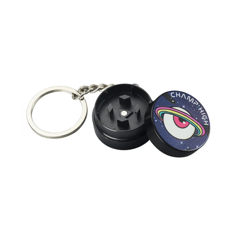 Mini Grinder 30mm mit Schlüsselanhänger Space Eye