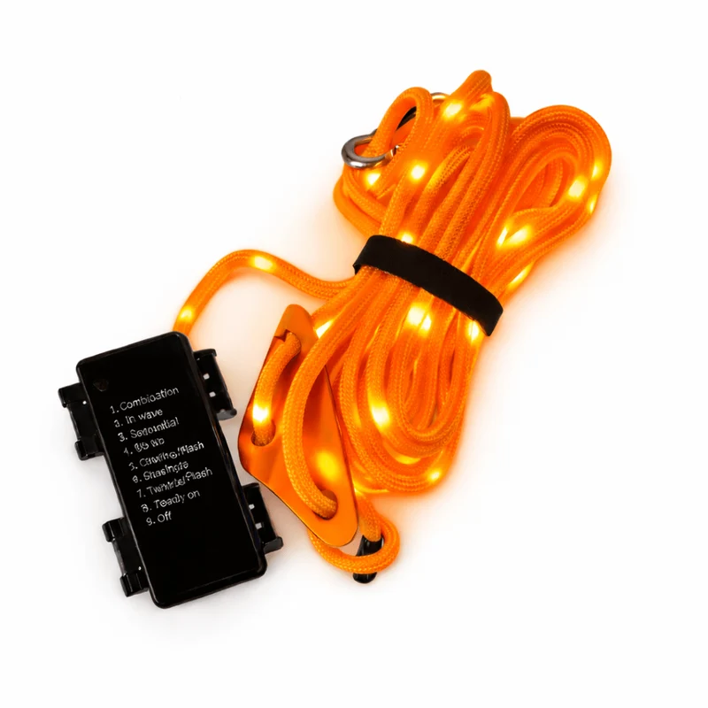 LED Zeltspannleine Orange