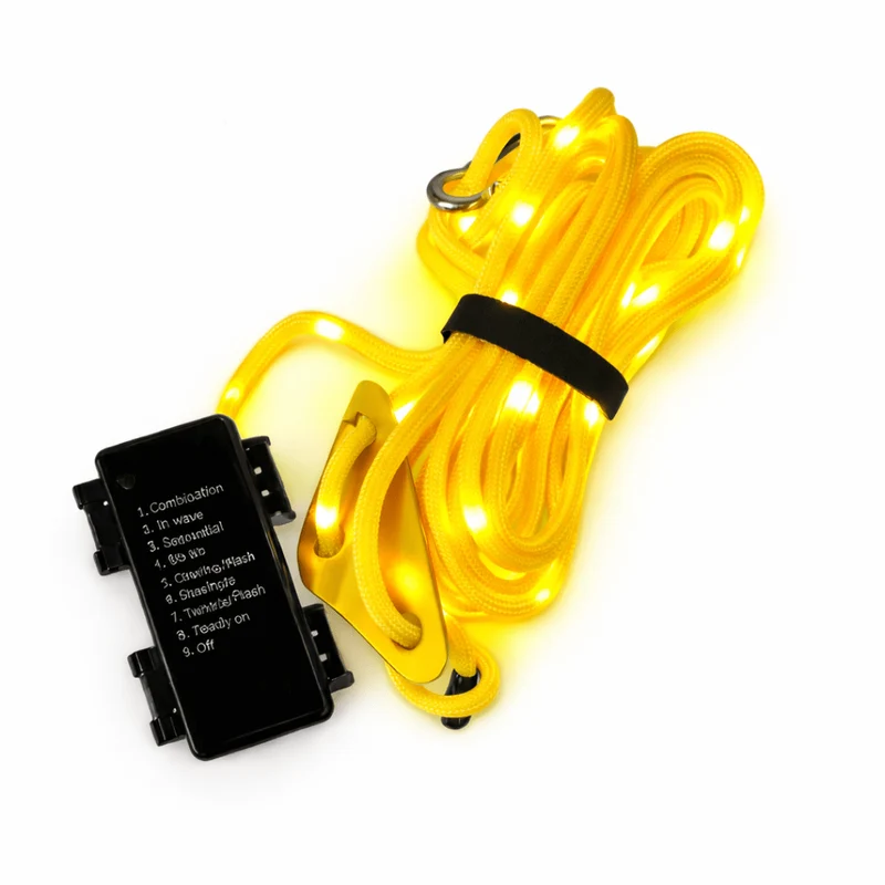 LED Zeltspannleine Gelb