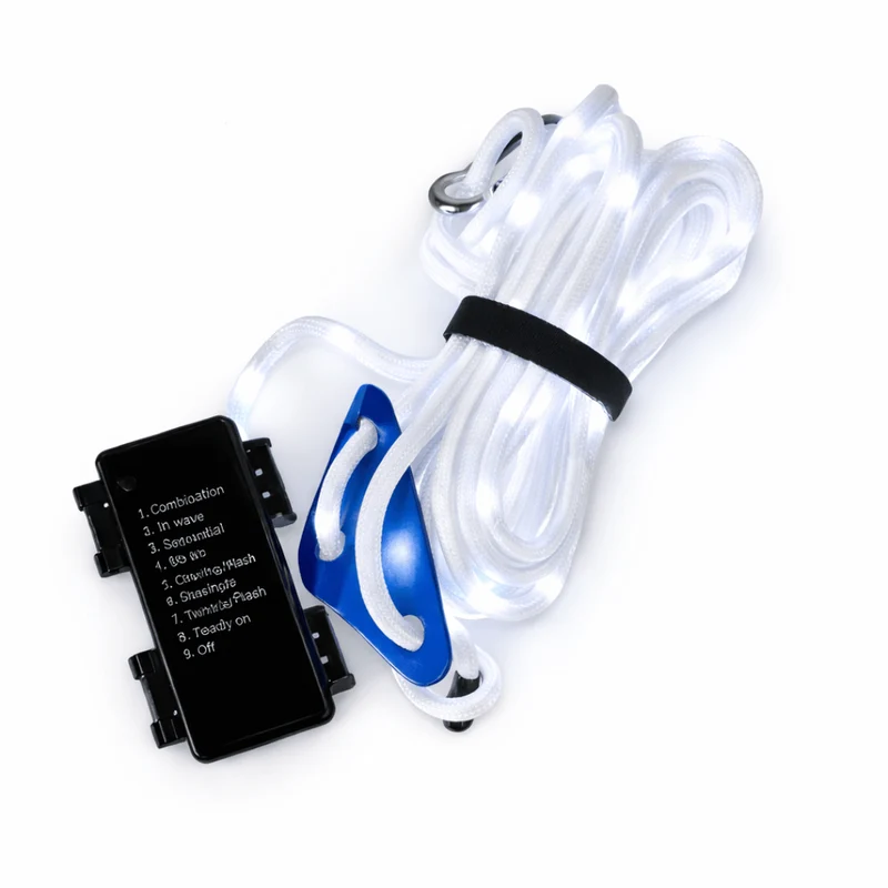LED Zeltspannleine Weiß