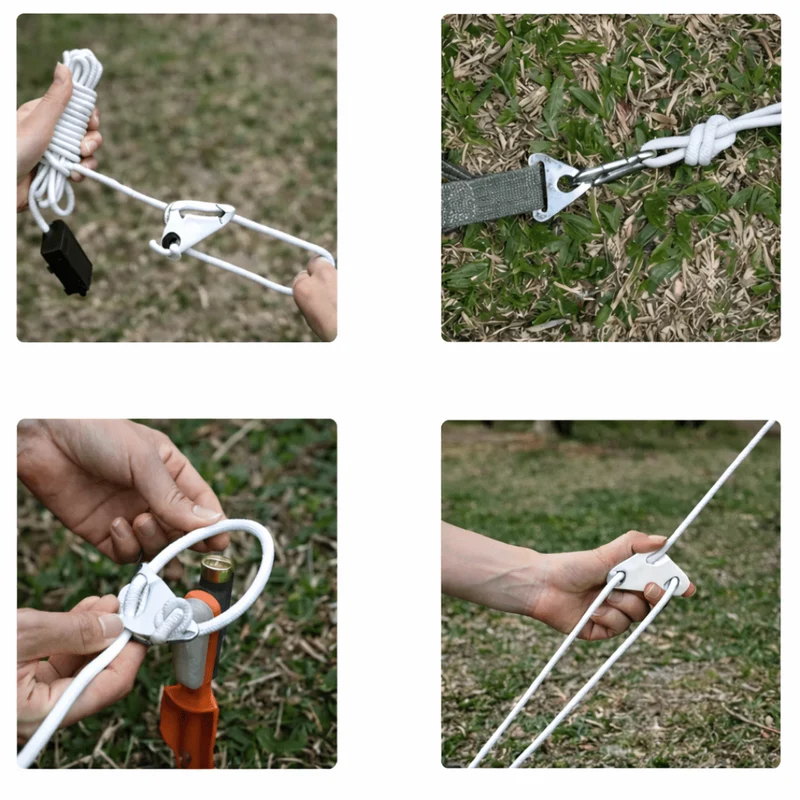 LED Zeltspannleine Weiß