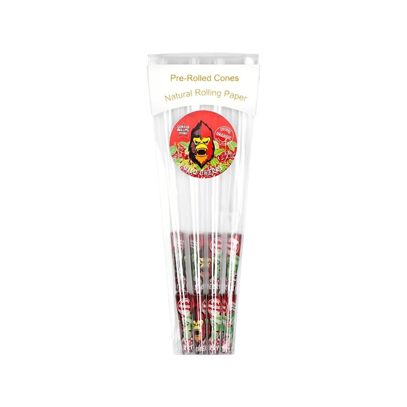 Aromatisierte transparente Pre-Roll Cones Kirsche