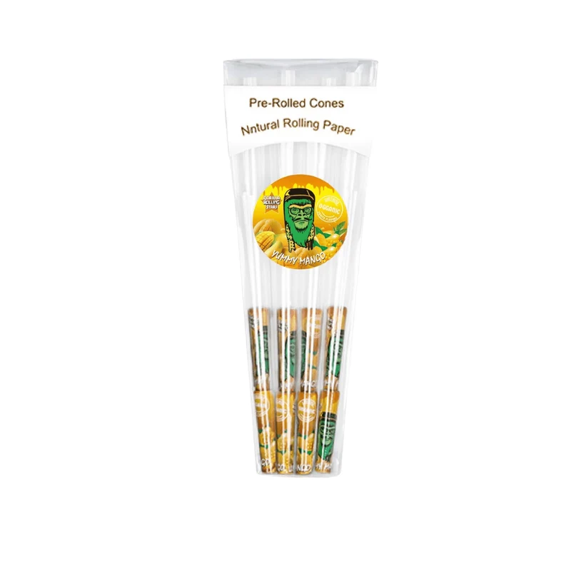 Aromatisierte transparente Pre-Roll Cones Mango