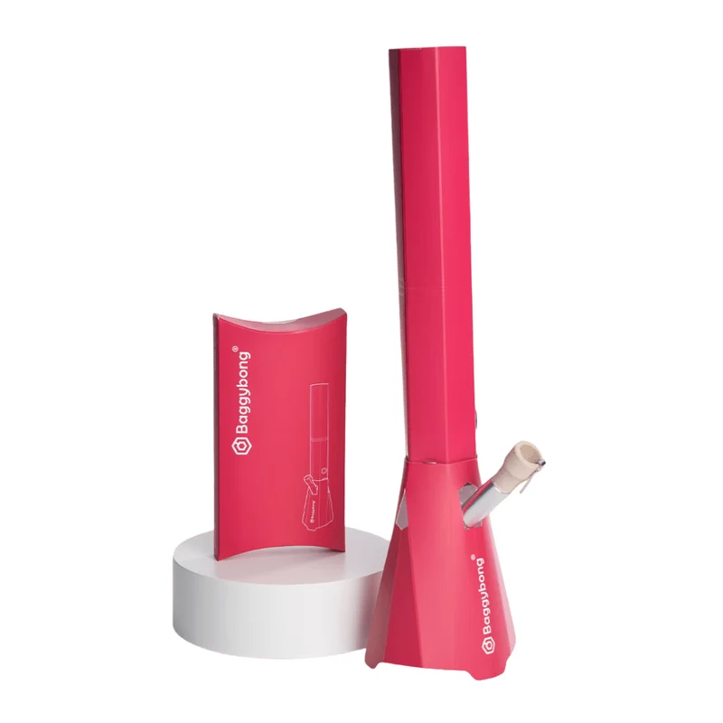 Baggybong Wiederverwendbare Bong 40 cm Papier Rot