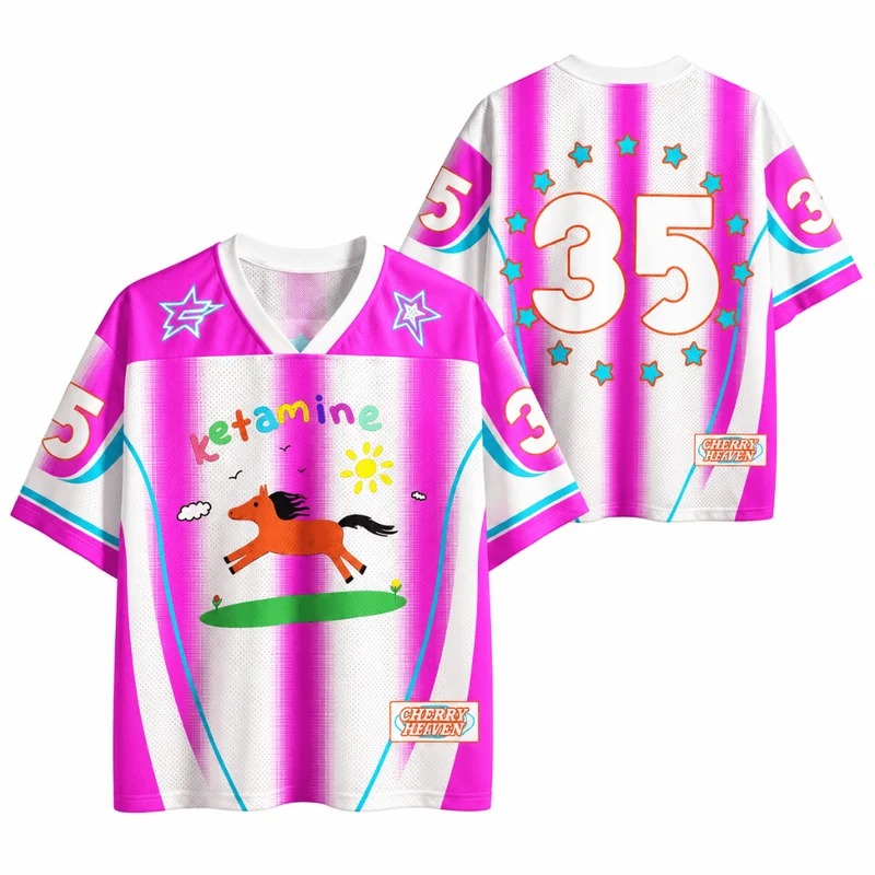 Trikot Ketamine Pink Weiß