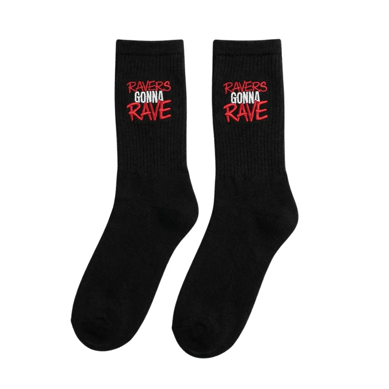 Ravers Gonna Rave Socken – Schwarz