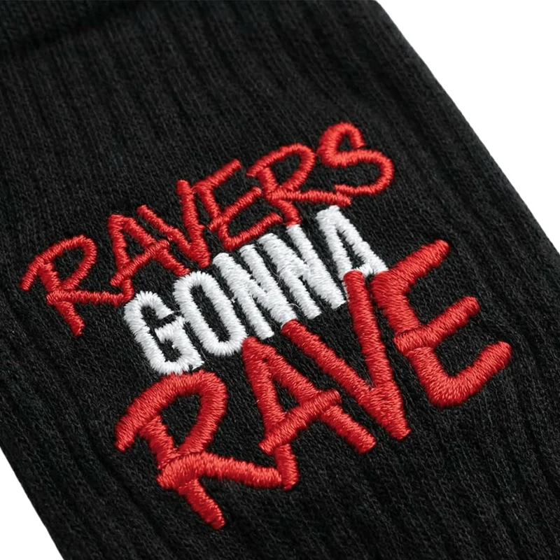 Ravers Gonna Rave Socken – Schwarz