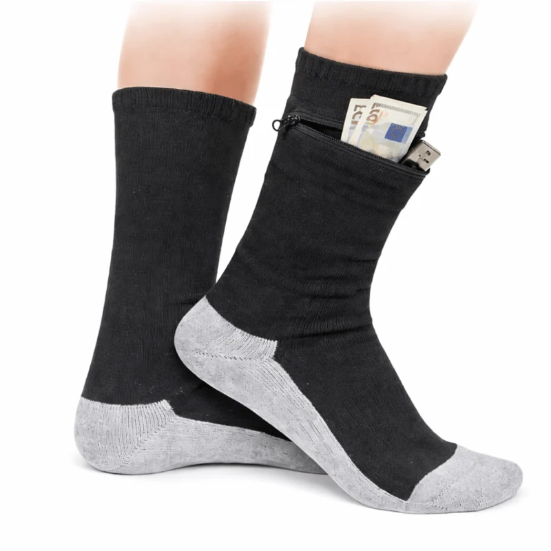 Socken mit Geheimfach