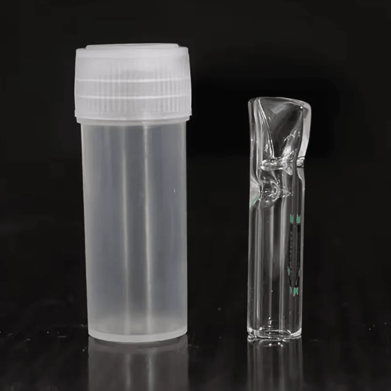 Glas Filter Tip 8 mm flach – Flaches Mundstück aus Glas
