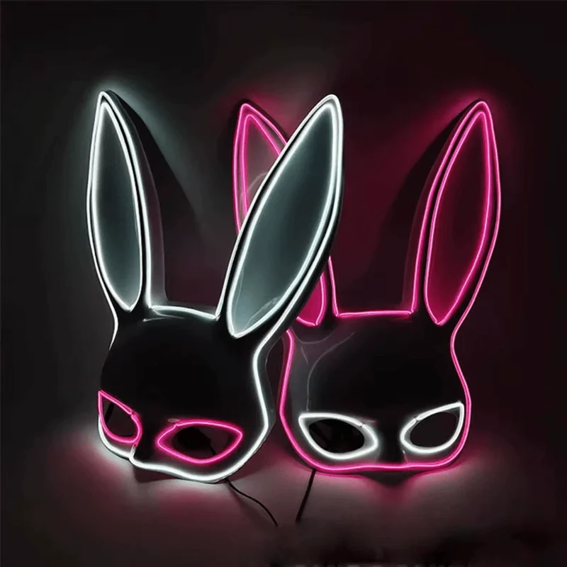 Hasen Maske LED