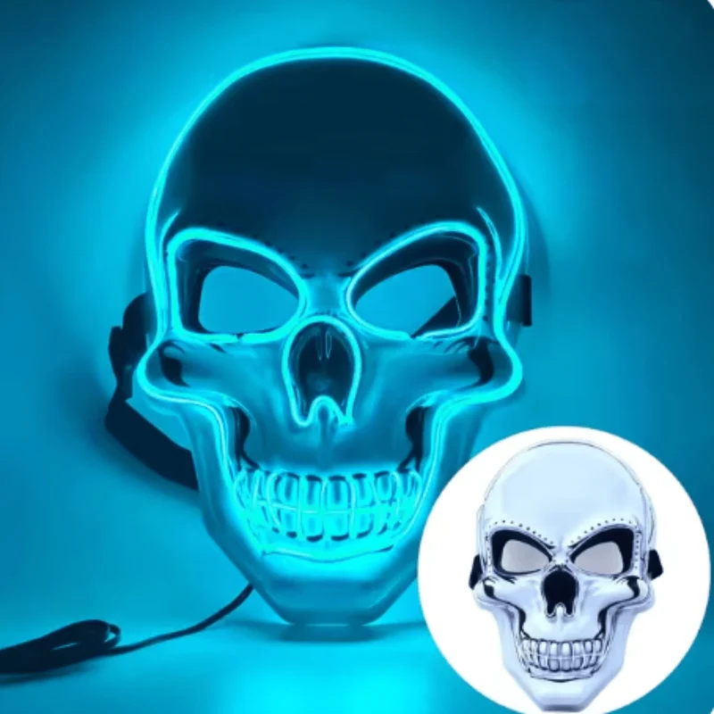 X leuchtende Maske Totenkopf