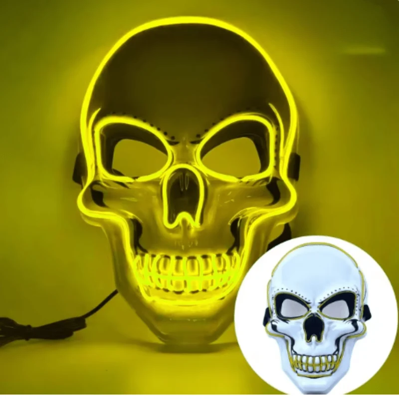 X leuchtende Maske Totenkopf