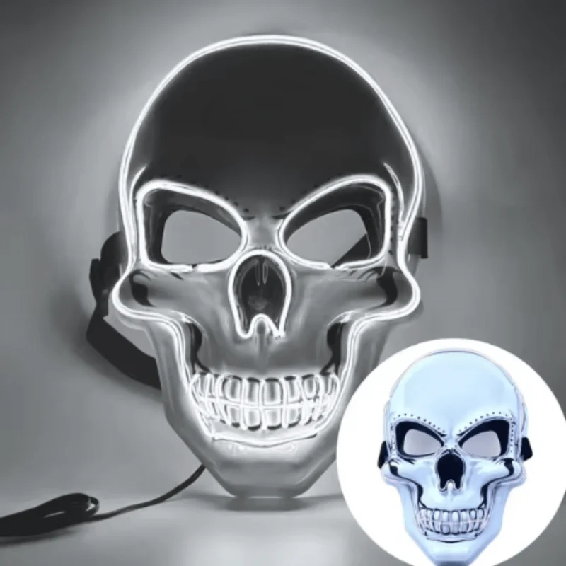 X leuchtende Maske Totenkopf