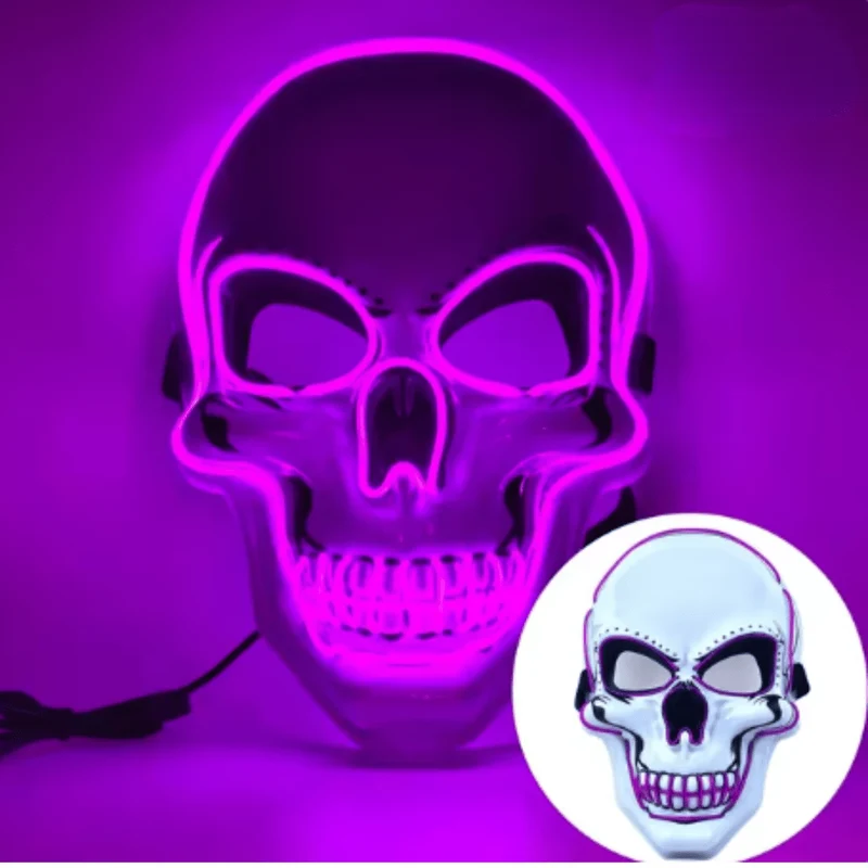 X leuchtende Maske Totenkopf