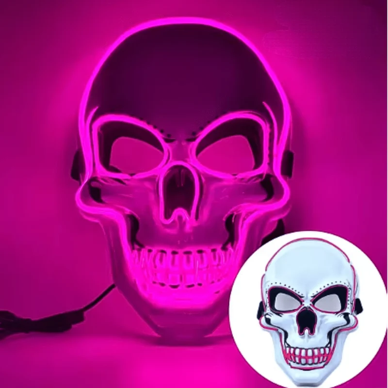 X leuchtende Maske Totenkopf