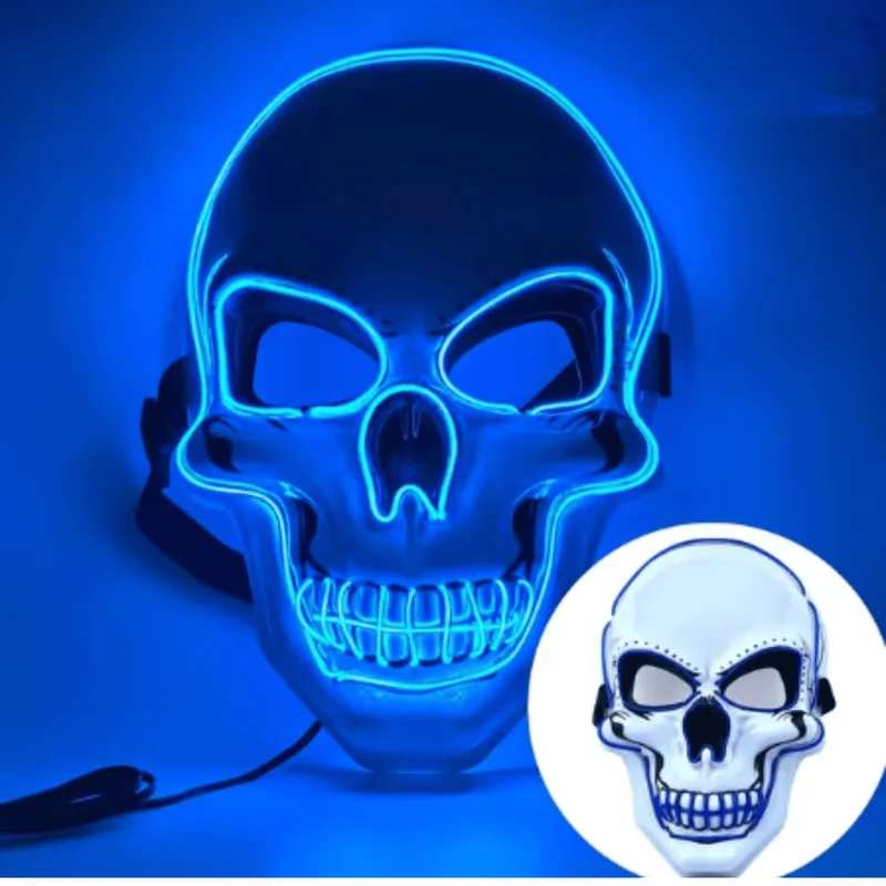 X leuchtende Maske Totenkopf