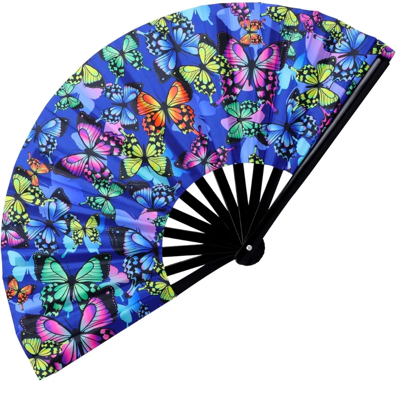 Großer Fächer 60cm Butterfly