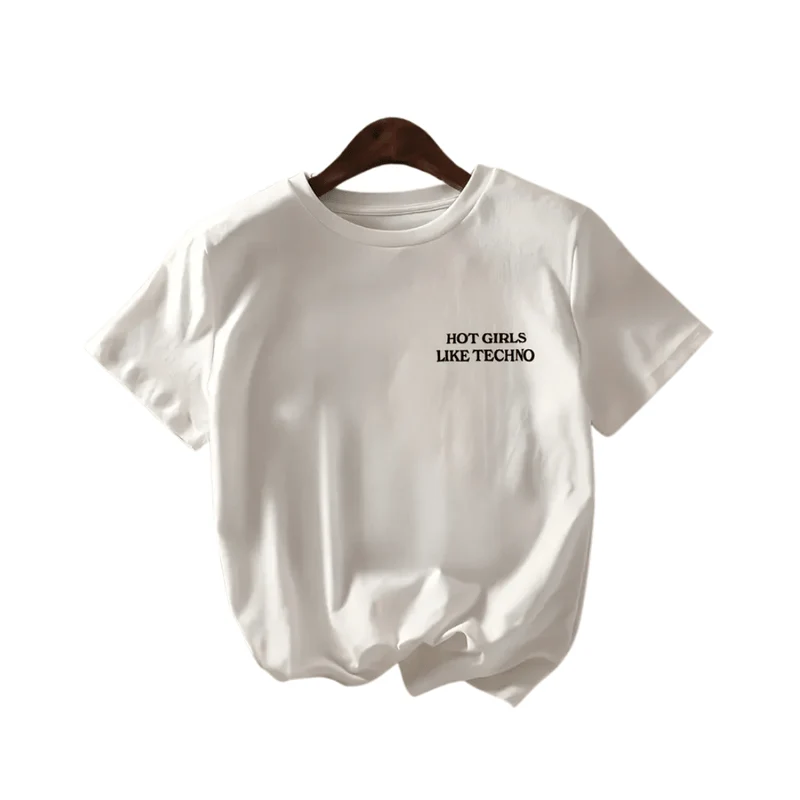 T-Shirt Hot Girls Like Techno