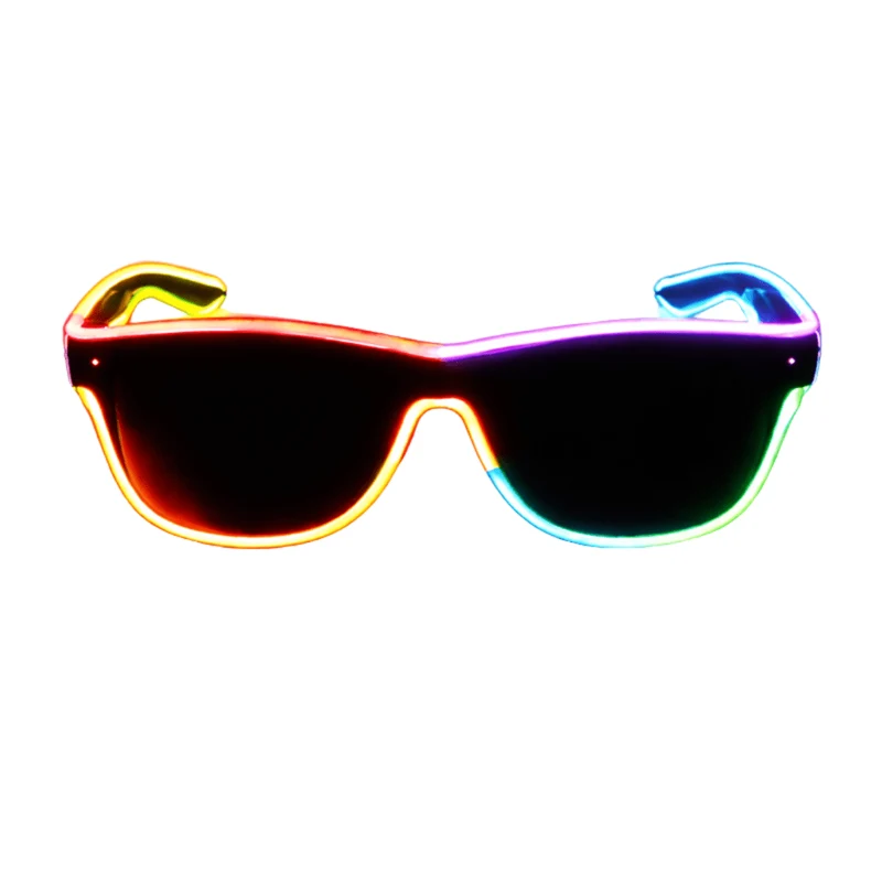LED-Neonbrille Rainbow