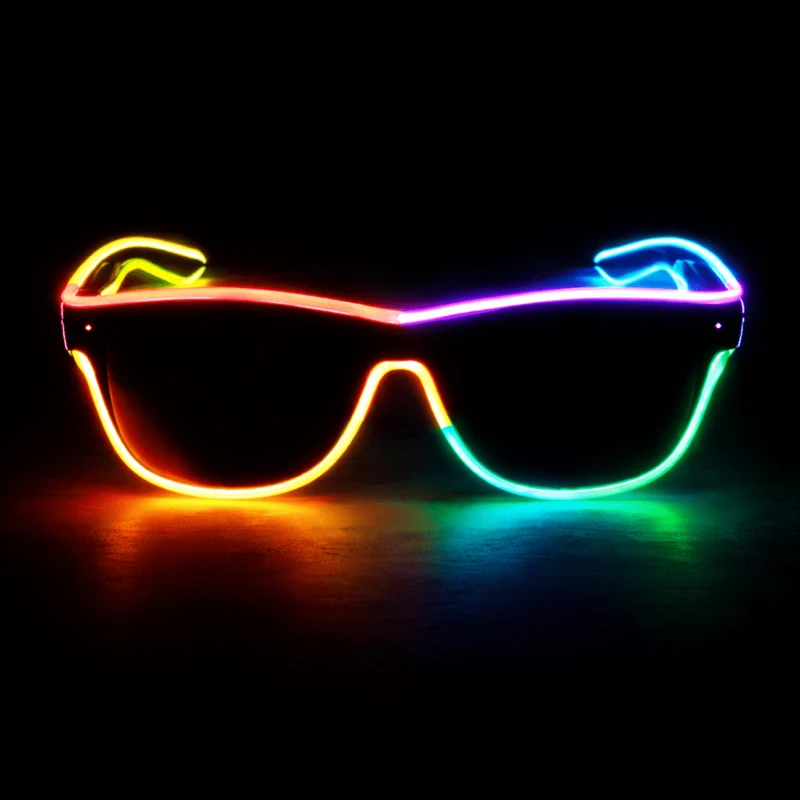 LED-Neonbrille Rainbow