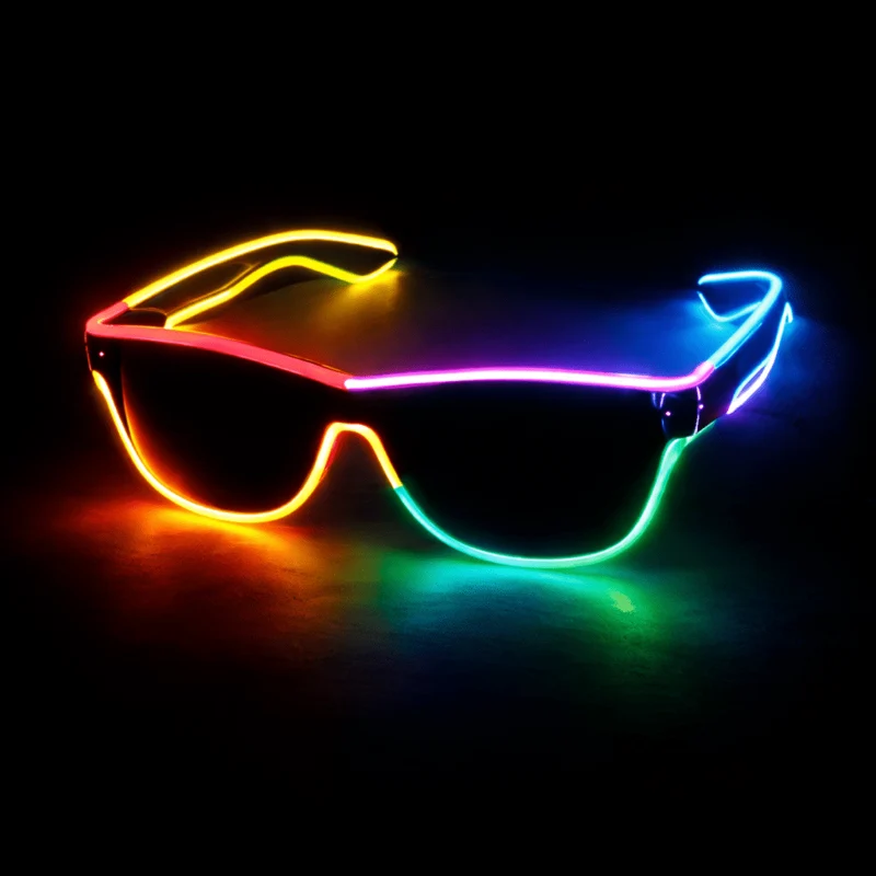 LED-Neonbrille Rainbow