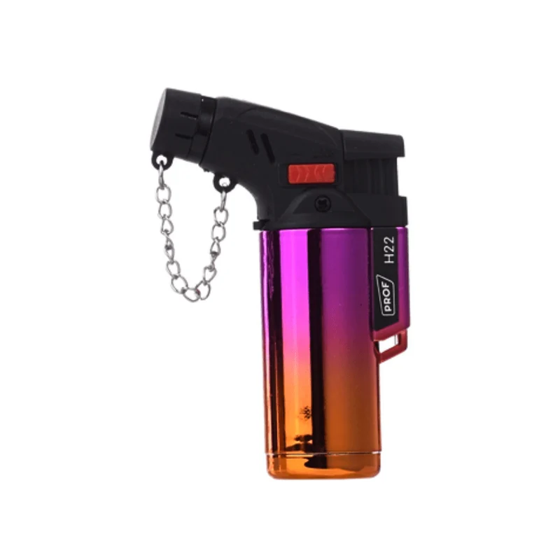 Jet Flame Feuerzeug mit Schutzkappe Lila