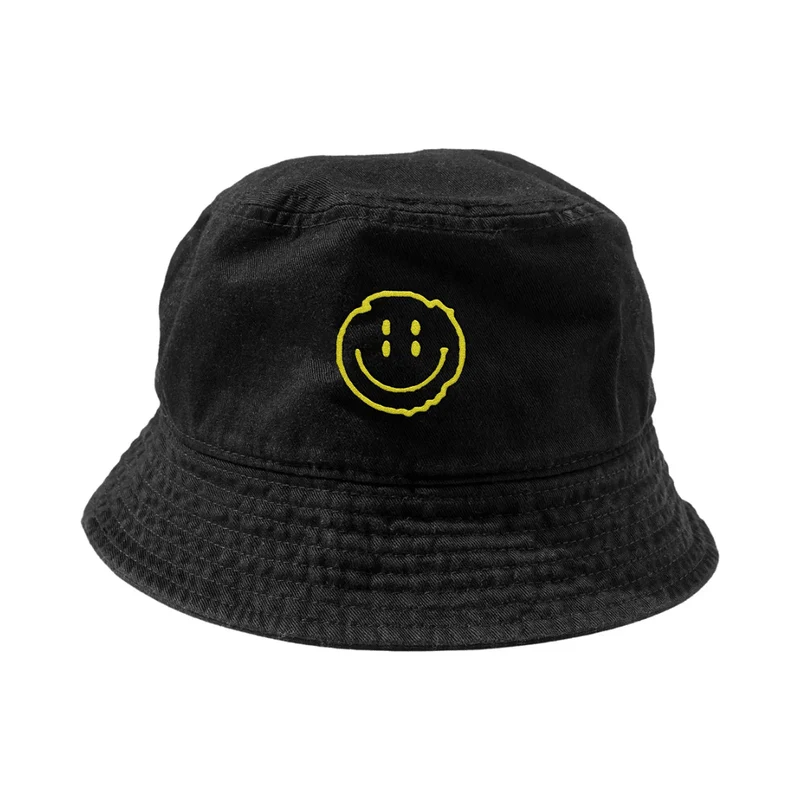 Distorted Smile Neon Bucket Hat