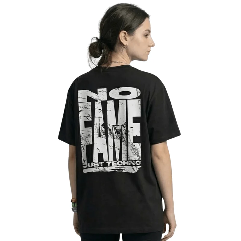 NO FAME Just Techno T-Shirt Oversized