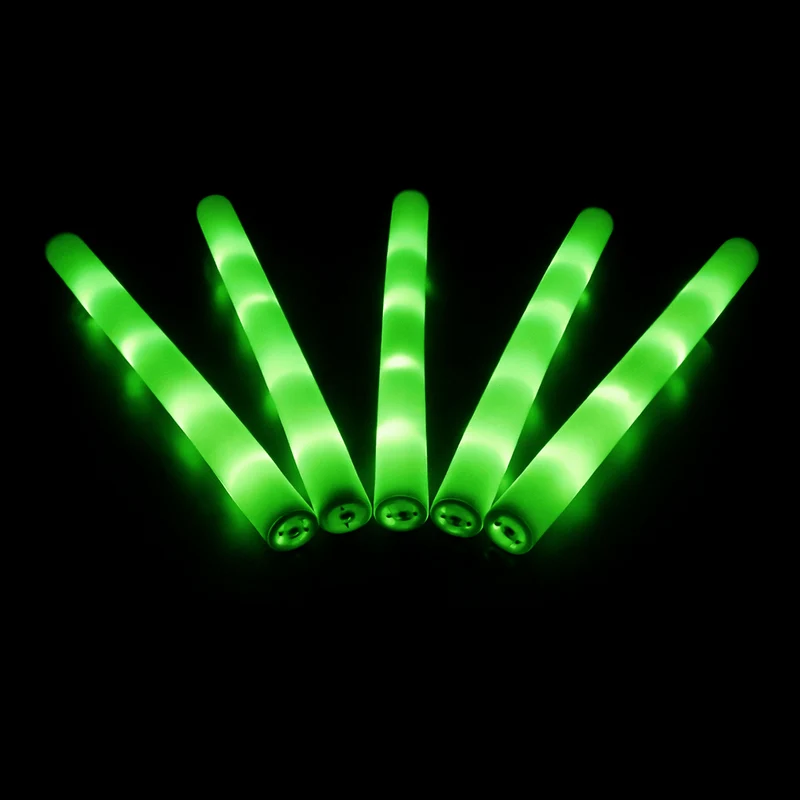 LED Foam Stick, Leuchtstab Grün