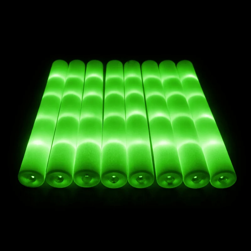 LED Foam Stick, Leuchtstab Grün