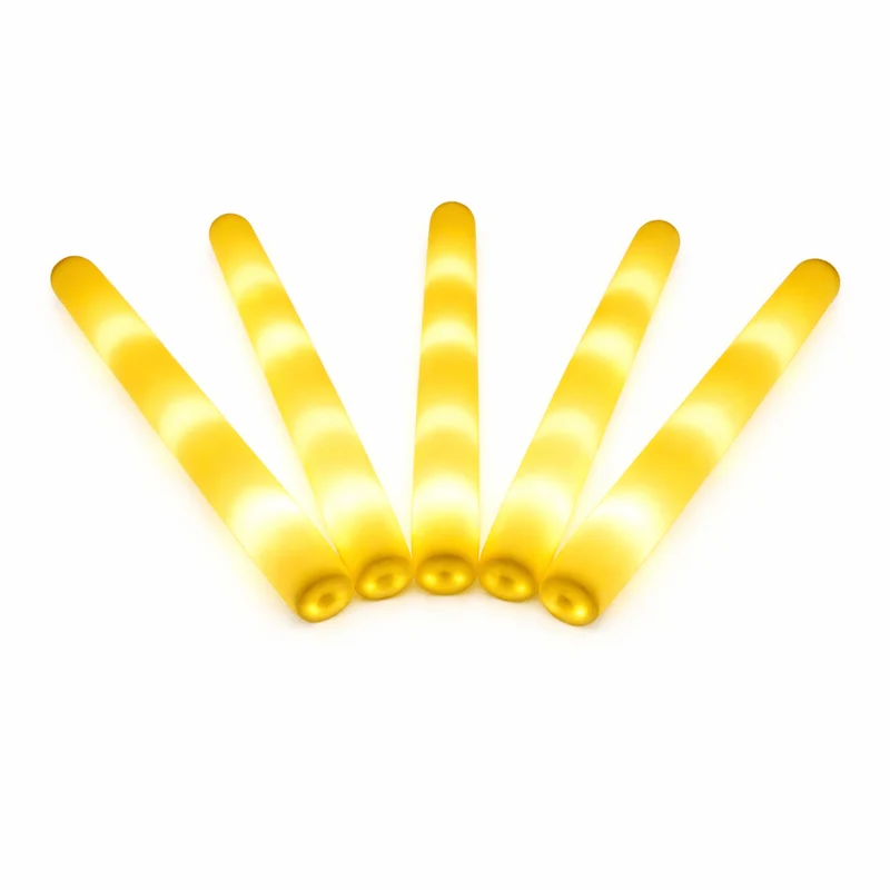 LED Foam Stick, Leuchtstab Gelb