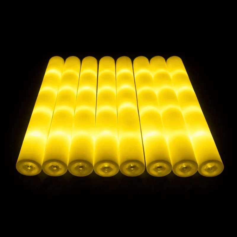 LED Foam Stick, Leuchtstab Gelb