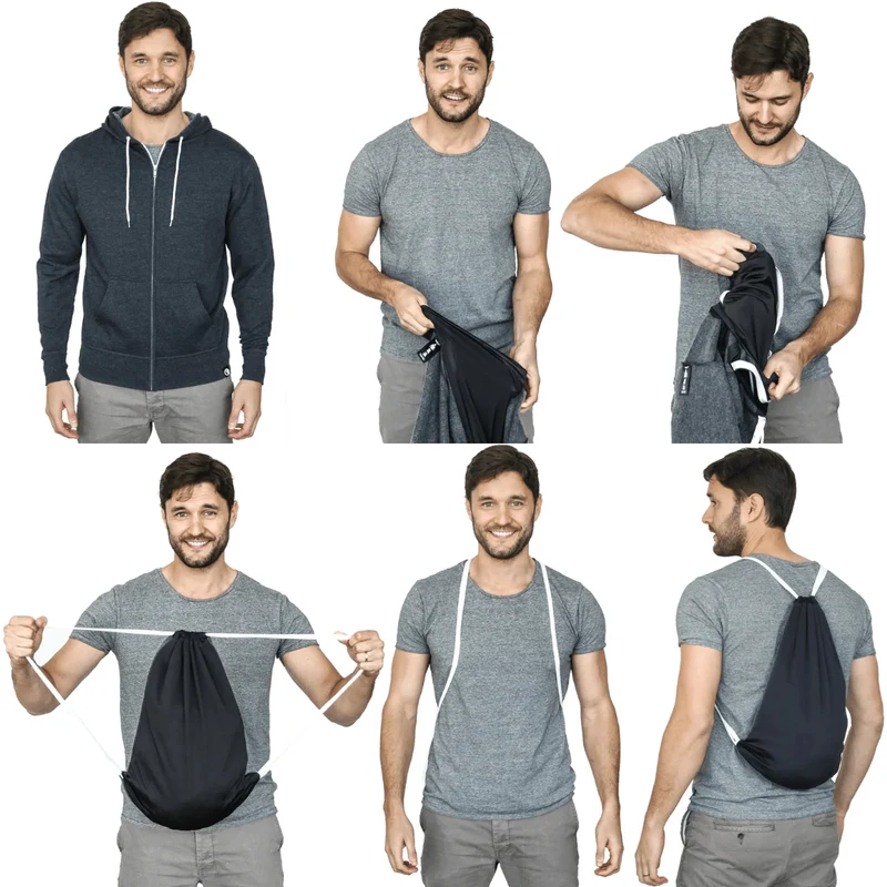 Quikflip Zip Hoodie Dunkelgrau