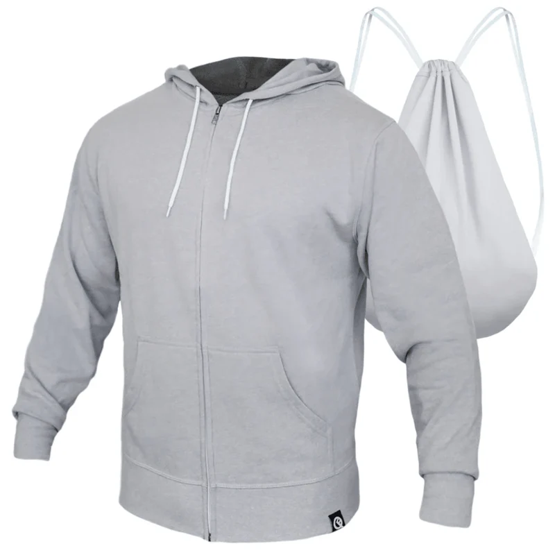 Quikflip Zip Hoodie Hellgrau